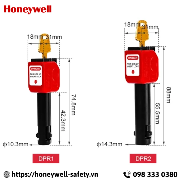 Khóa cầu chì tự khóa 10mm DPR1 PROLOCKEY