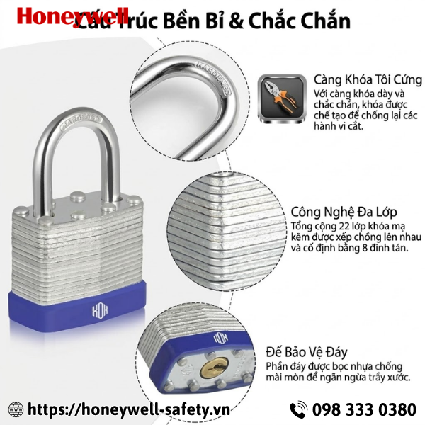 Ổ khóa nhiều lớp chống thấm PROLOCKEY LP01