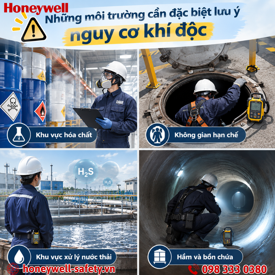Những môi trường cần đặc biệt lưu ý nguy cơ khí độc